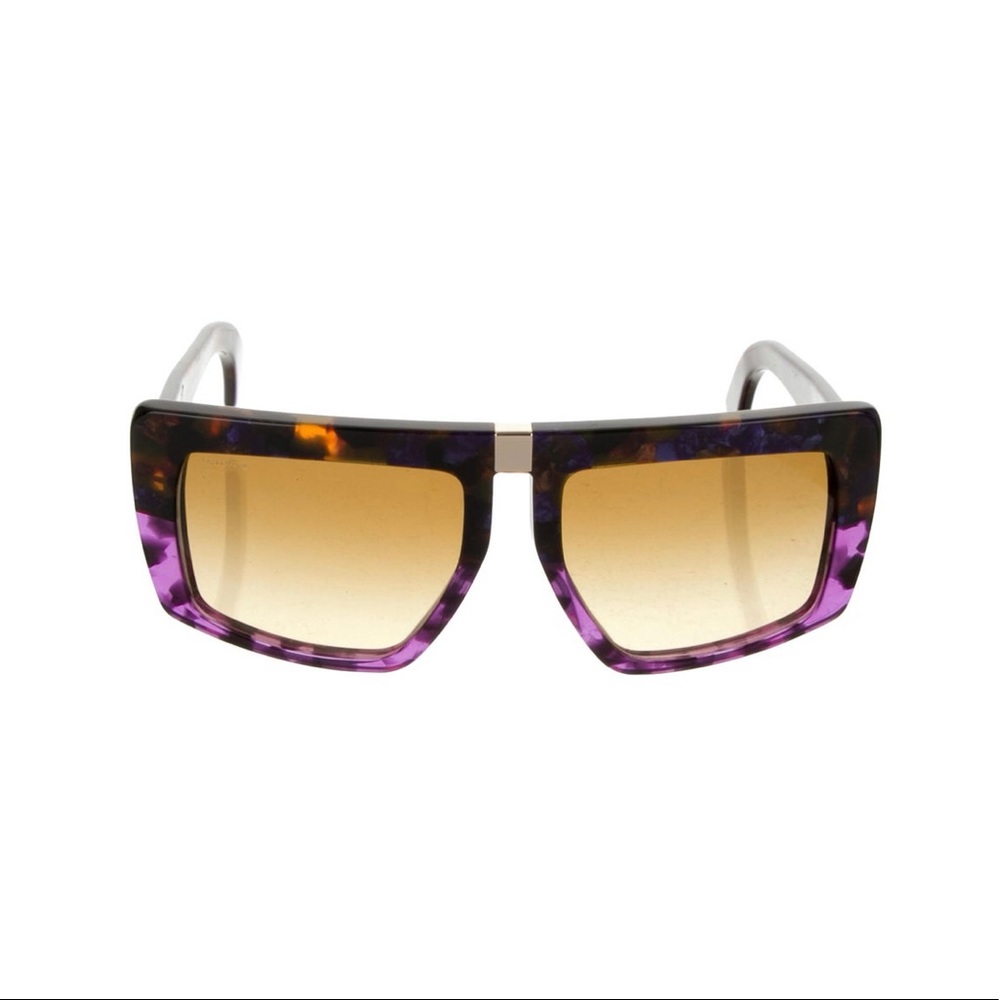 Miu Miu purple square gradient sunglasses